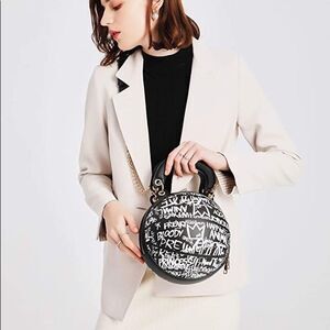 Graffiti Basketball Shape Clutch Model 1